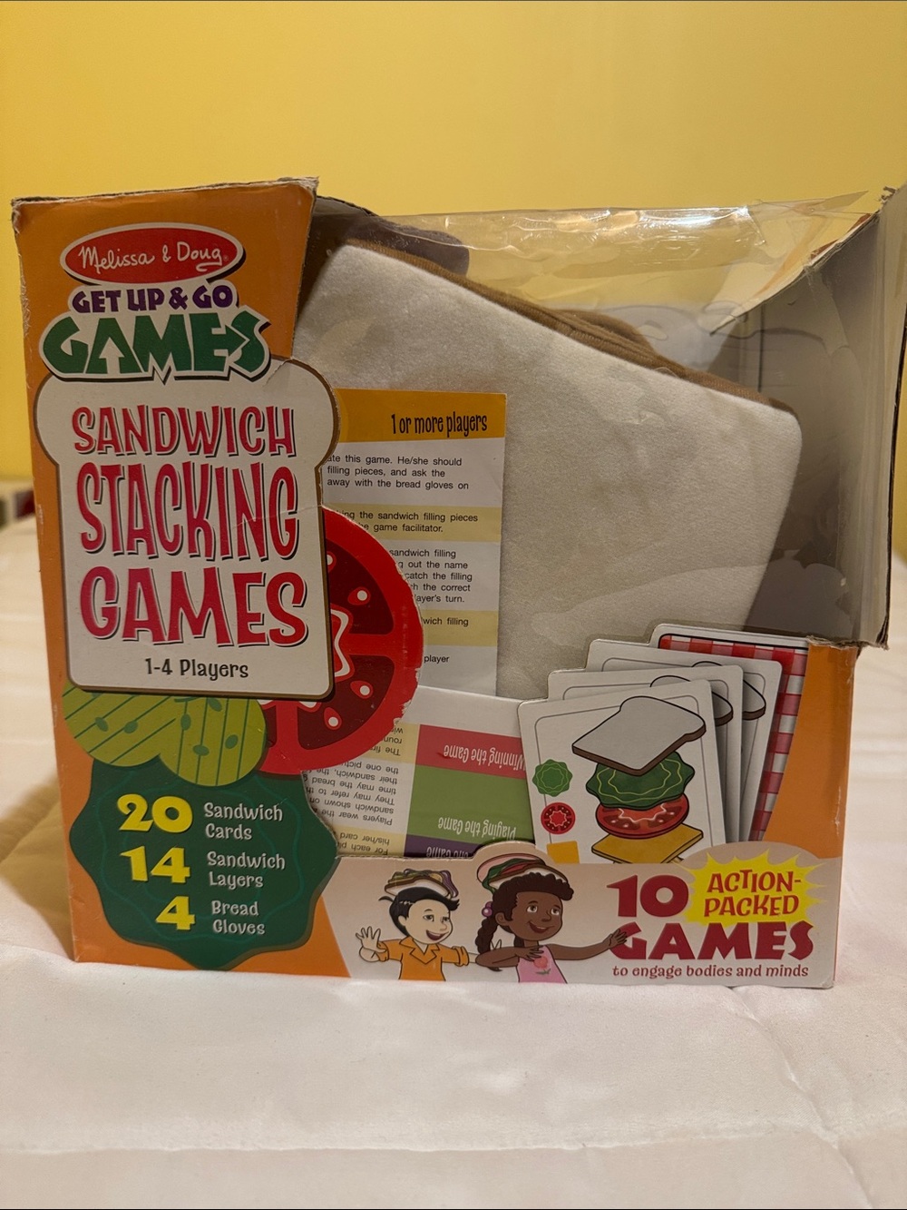 Melissa & Doug Sandwich Stacking Games - Felt Velcro Play Set